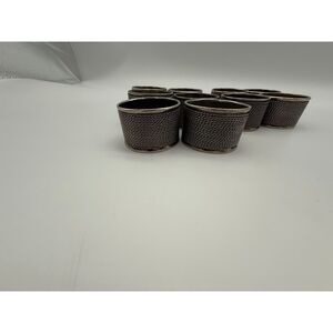 Vintage Lot of 10 Silver Plated  napkin rings